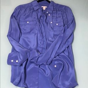 100% SILK J. CREW BLOUSE NWOT!!